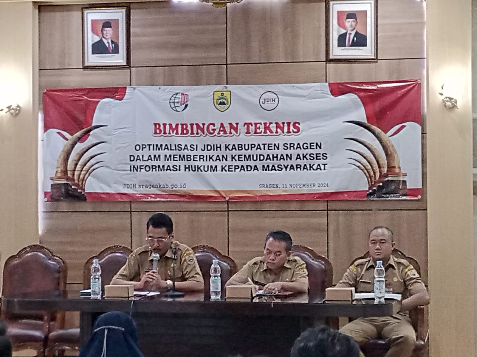 Bimbingan Teknis Jaringan Dokumentasi dan Informasi Hukum Kabupaten Sragen